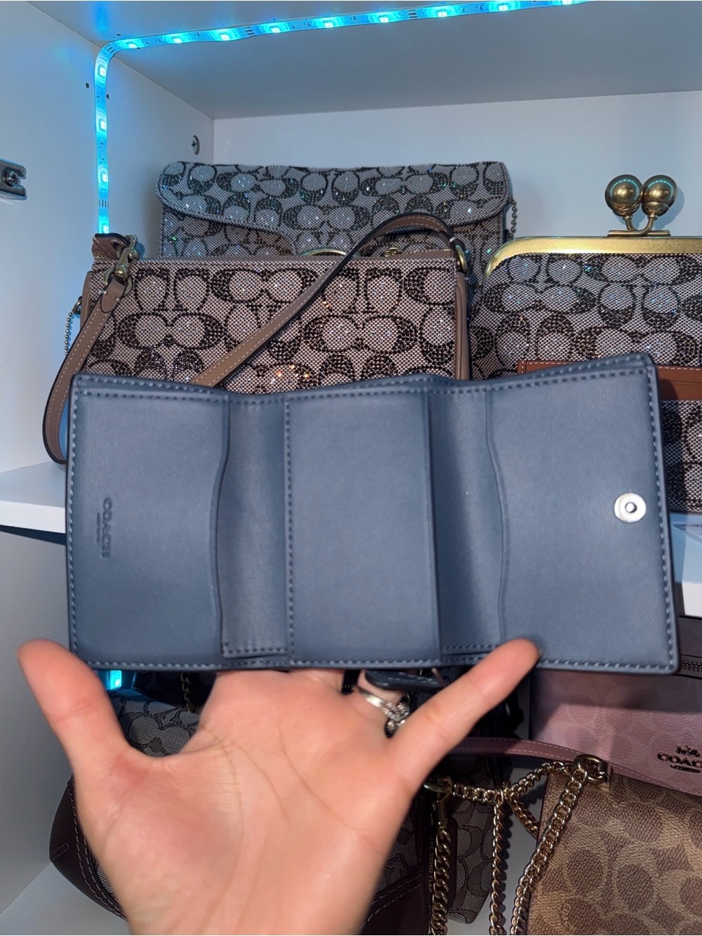 Coach Smooth Leather Micro Wallet - Picture 4 of 8